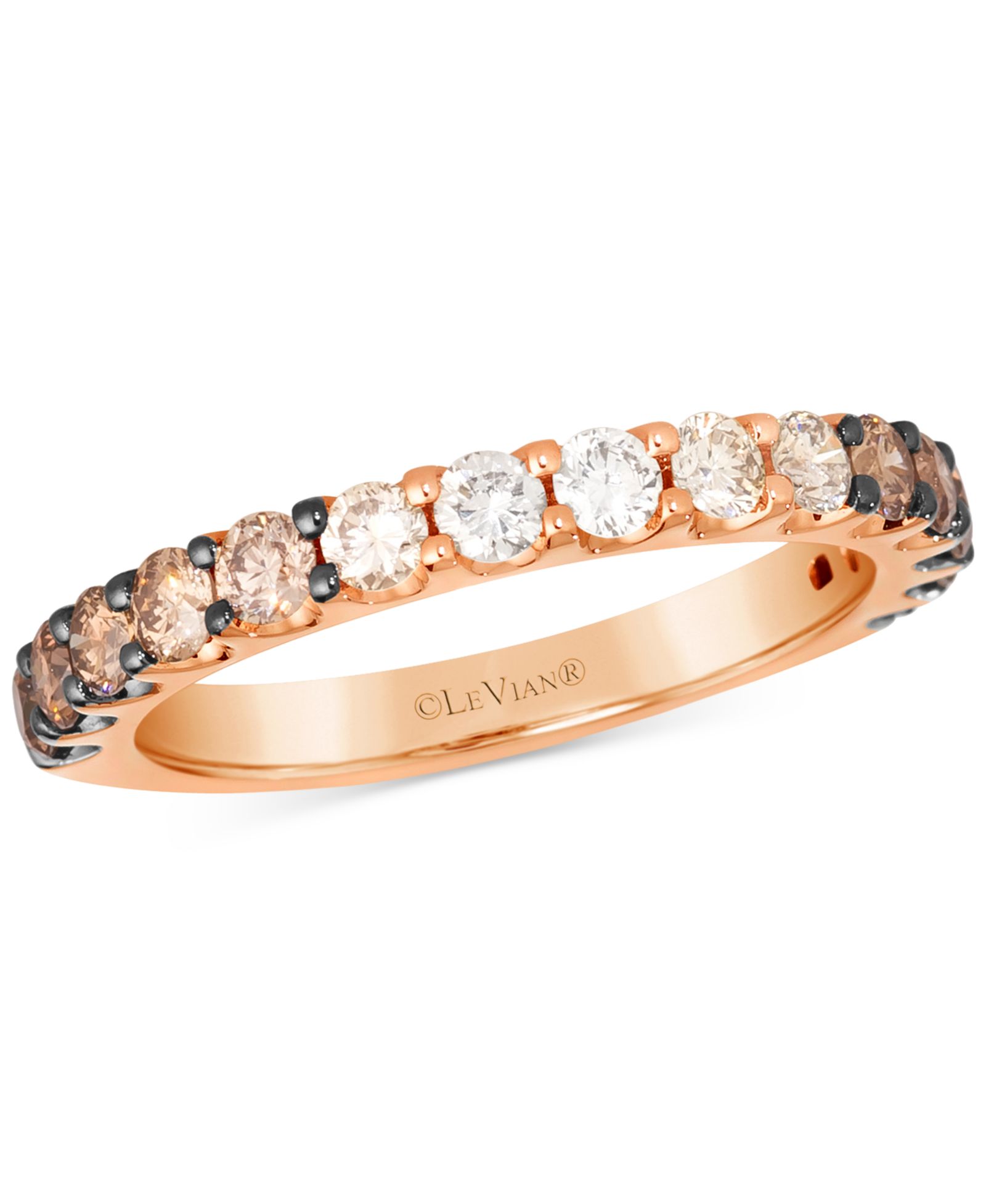 Кольцо Le Vian® Chocolate Ombré Diamond в 14k Rose Gold или 14k Yellow Gold