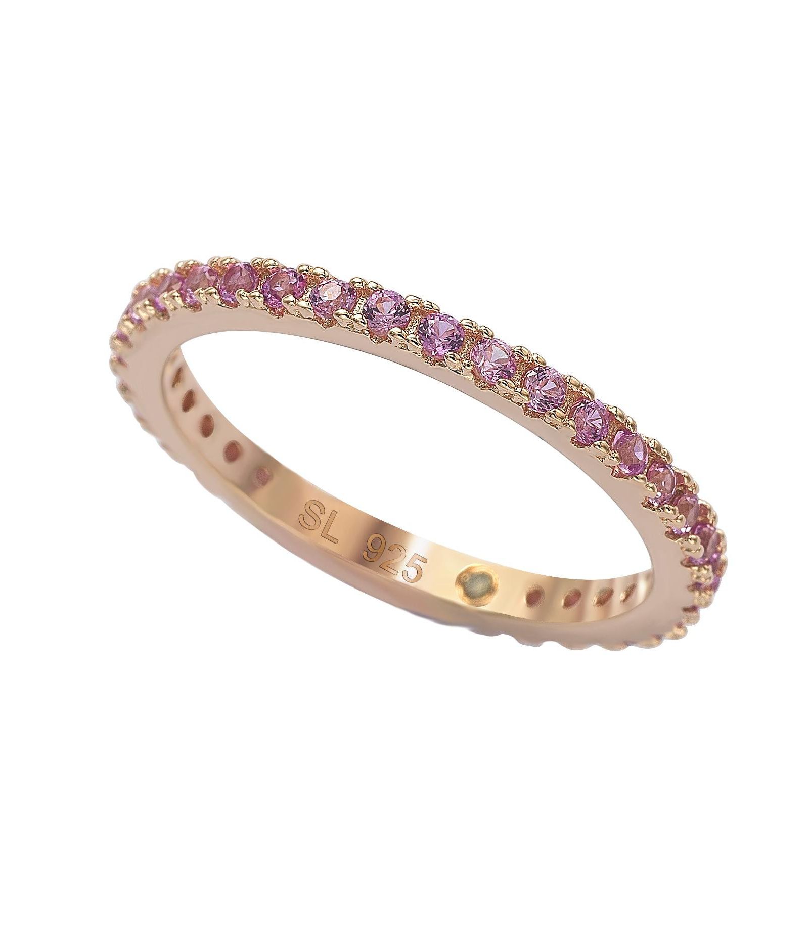 Suzy Levian New York Sapphire Eternity Band Ring