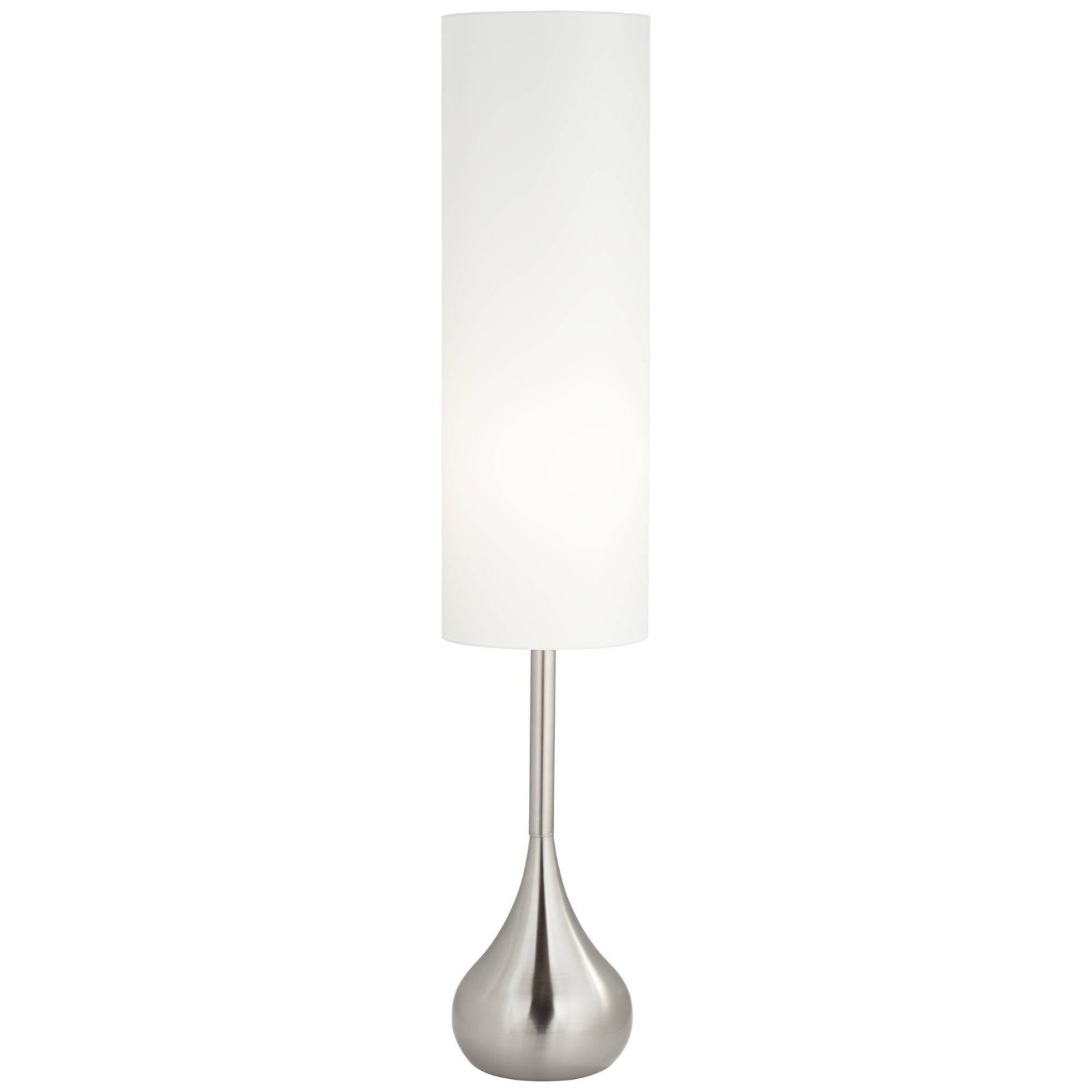 Possini Euro Design торшер в стиле Mid Century Modern, 62" Tall, сталь, тканевый абажур