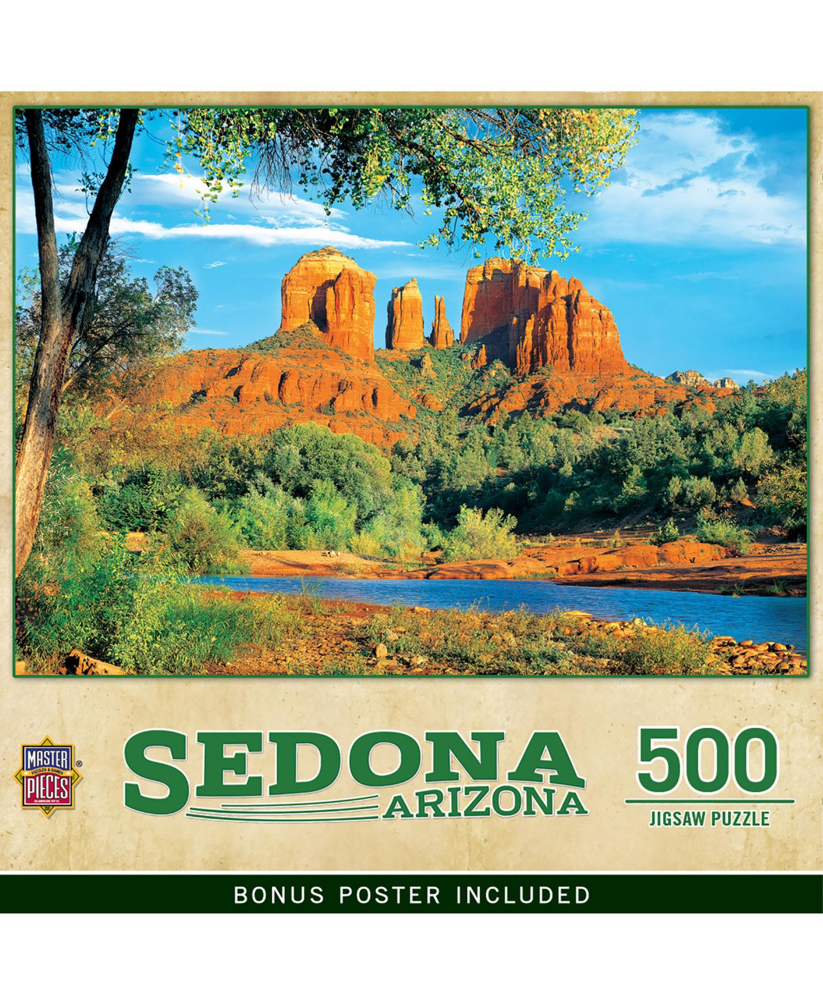 Masterpieces Puzzles Sedona, Arizona 500-Piece Puzzle, Ages 11+