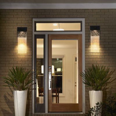 Набор уличных настенных LED ламп Streamdale Furniture 2 шт., прозрачный кристалл
