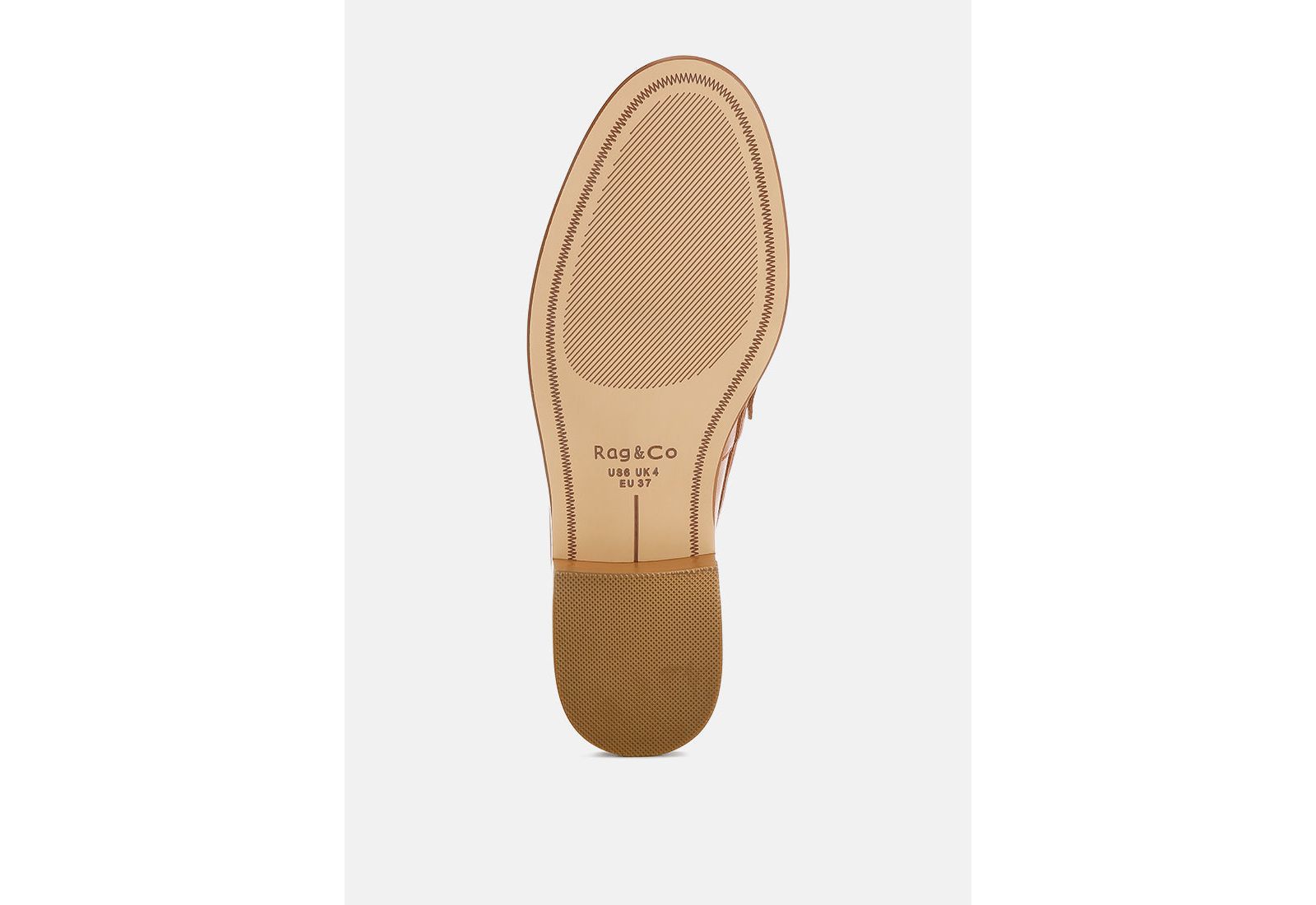 Rag & Co Women's Oglavia Studs Embellished Leather Loafers