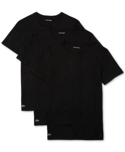 Мужские футболки Lacoste Men's 3-Pack Slim-Fit Crewneck