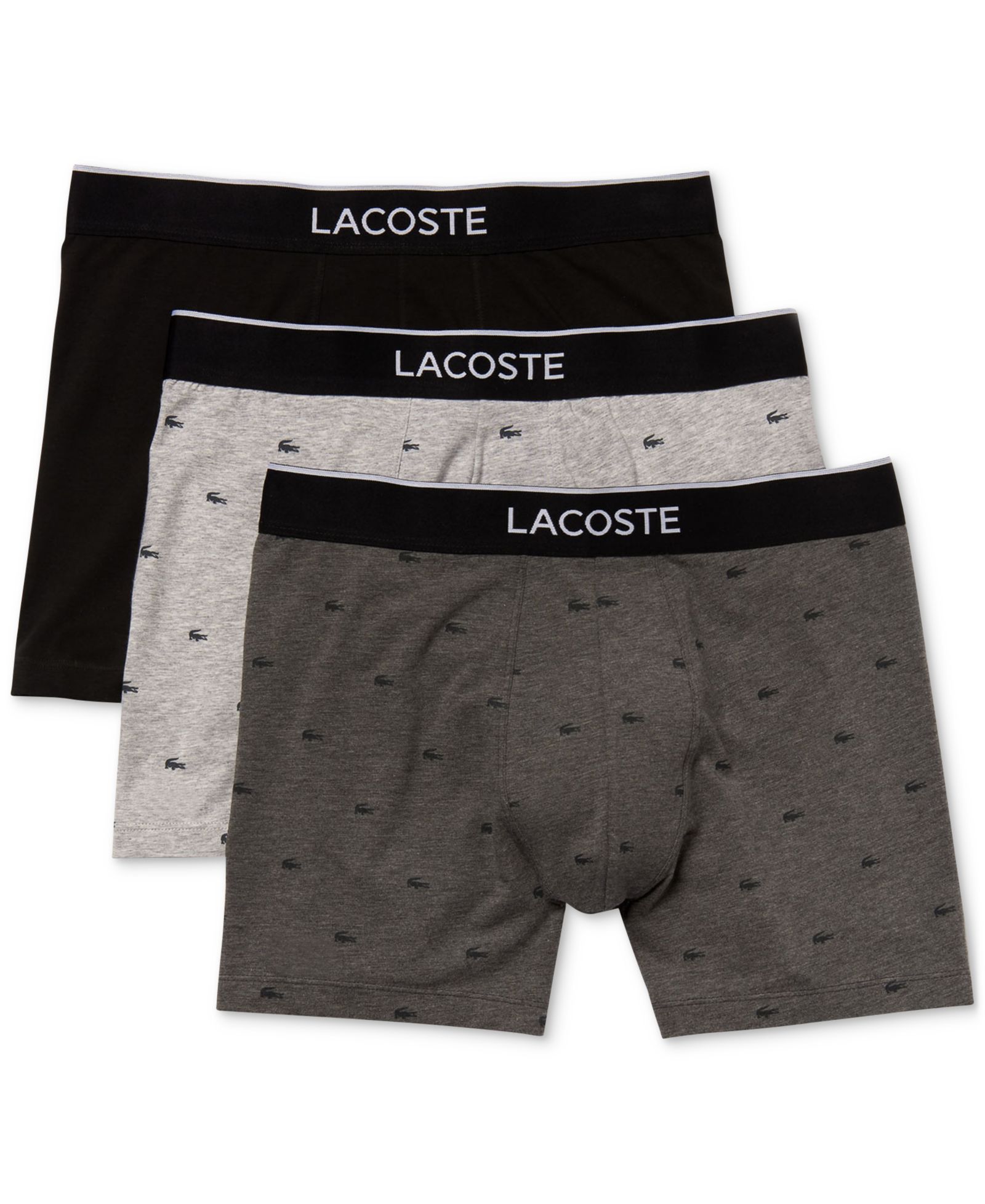 Men's Cotton Stretch Boxer Briefs, 3-Pack