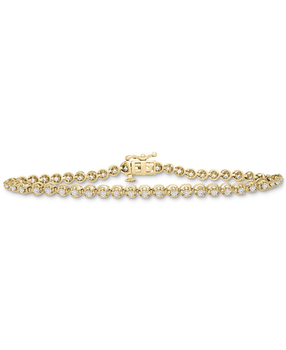 Diamond Tennis Bracelet (1-1/20 ct. t.w.) in 14k White Gold or 14k Yellow Gold, 7-3/4"