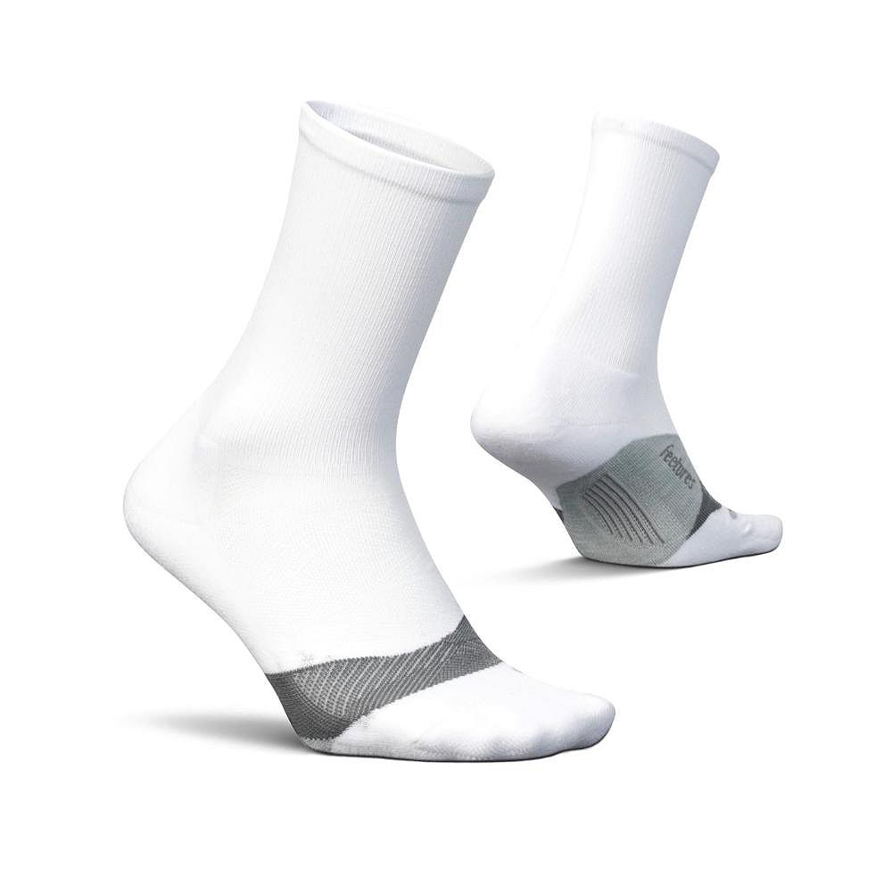 Feetures Men's Elite Light Cushion Mini Crew Sock - Sport Sock with Targeted Compression