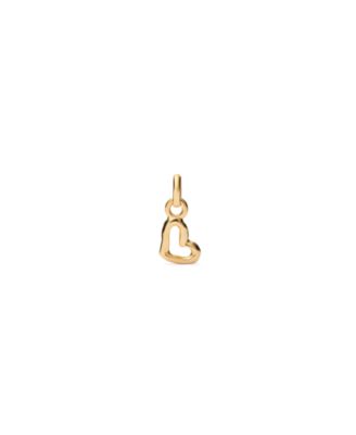 UNOde50 Gold Metal Alloy Heart Charms