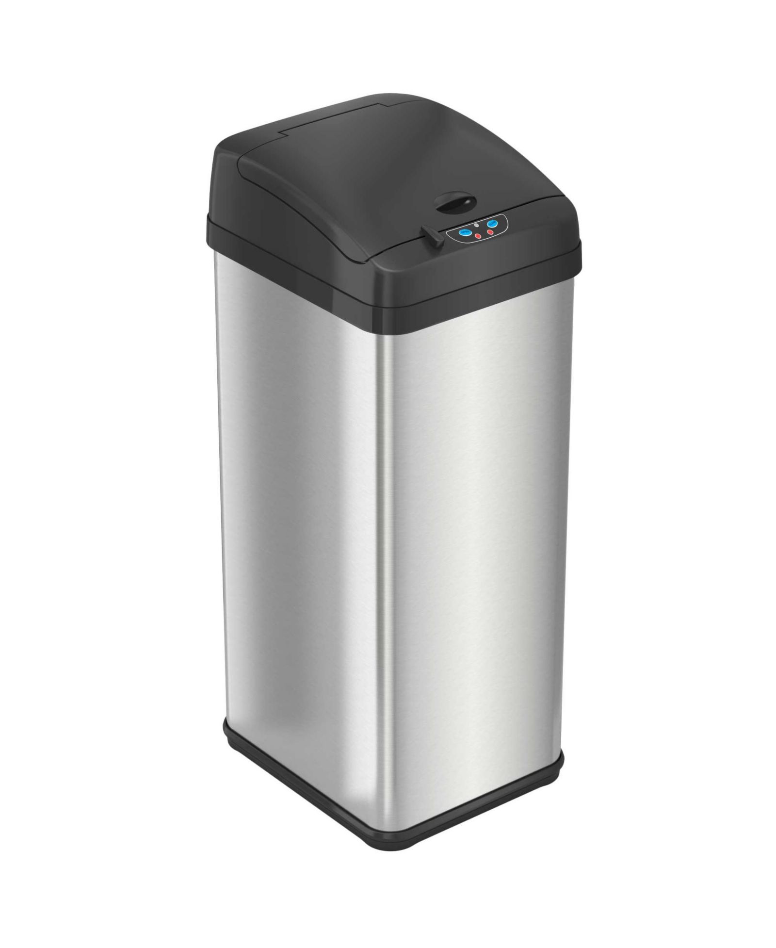iTouchless 50 Liter / 13 Gallon Stainless Steel Sensor Pet-Proof Trash Can with AbsorbX Odor Filter