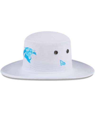New Era Men's White Carolina Panthers 2024 NFL Training Camp Panama Bucket Hat