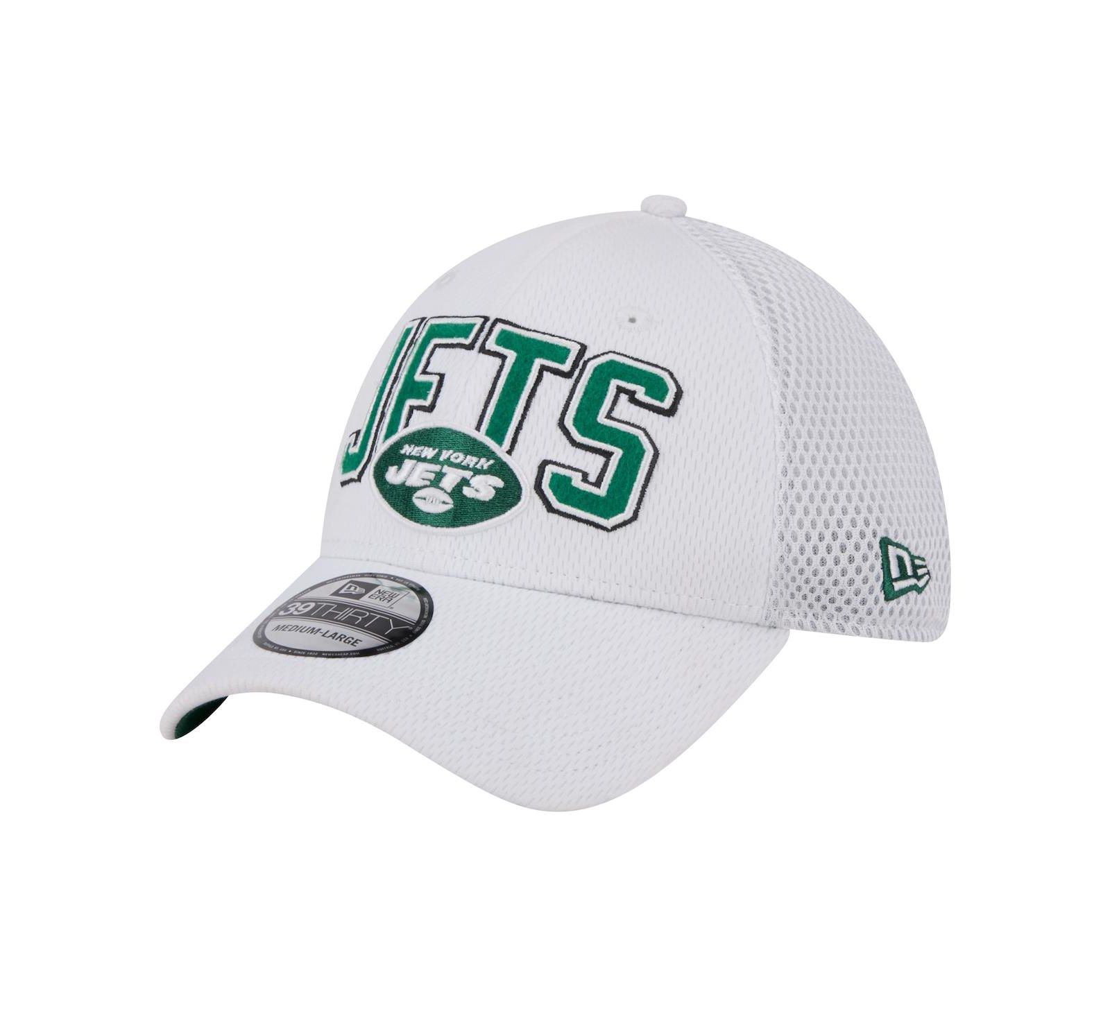 Мужская кепка New Era New York Jets Breakers 39THIRTY Flex, белая