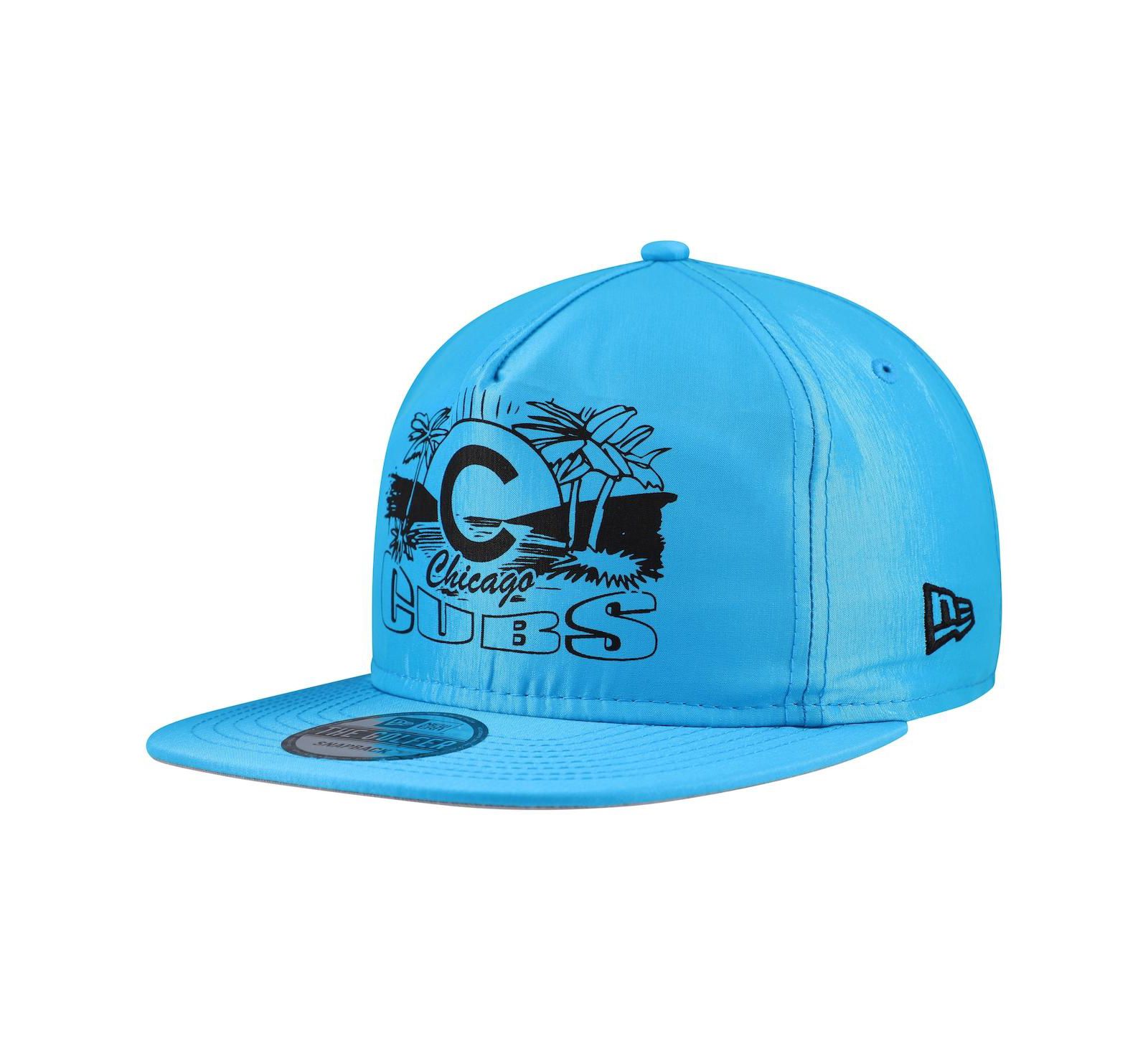 New Era Men's Blue Chicago Cubs Neon Golfer Snapback Hat