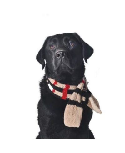Chilly Dog M TAN PLAID SCARF