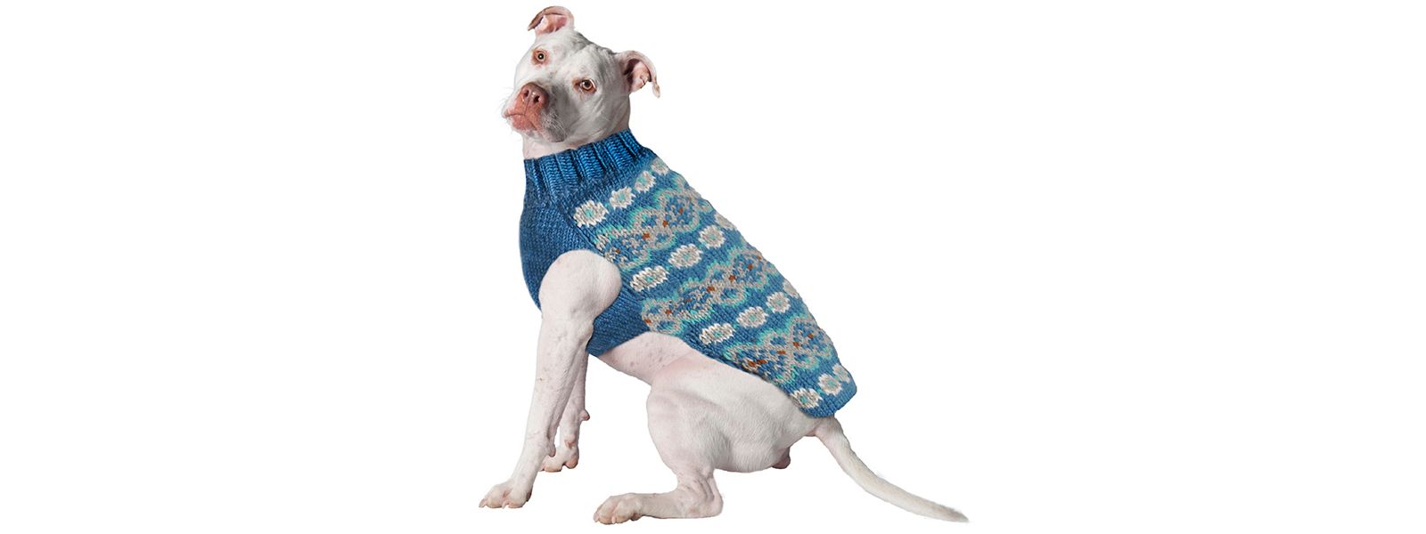 Chilly Dog Свитер для собак Teal Alpaca Fairisle