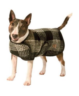 XL Black & White Dog Blanket Coat