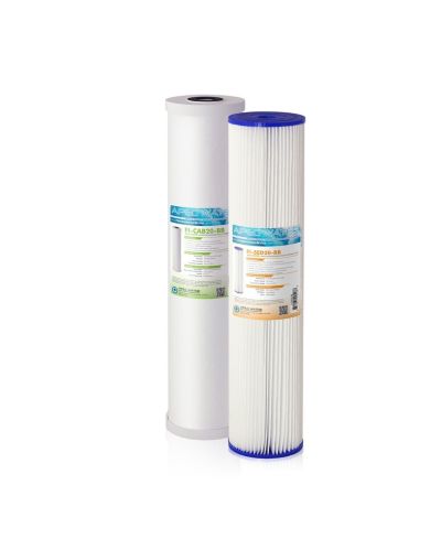 APEC Water Systems 20" Whole House Sediment Carbon Replacement filter set for CB2-SED-CAB20-BB