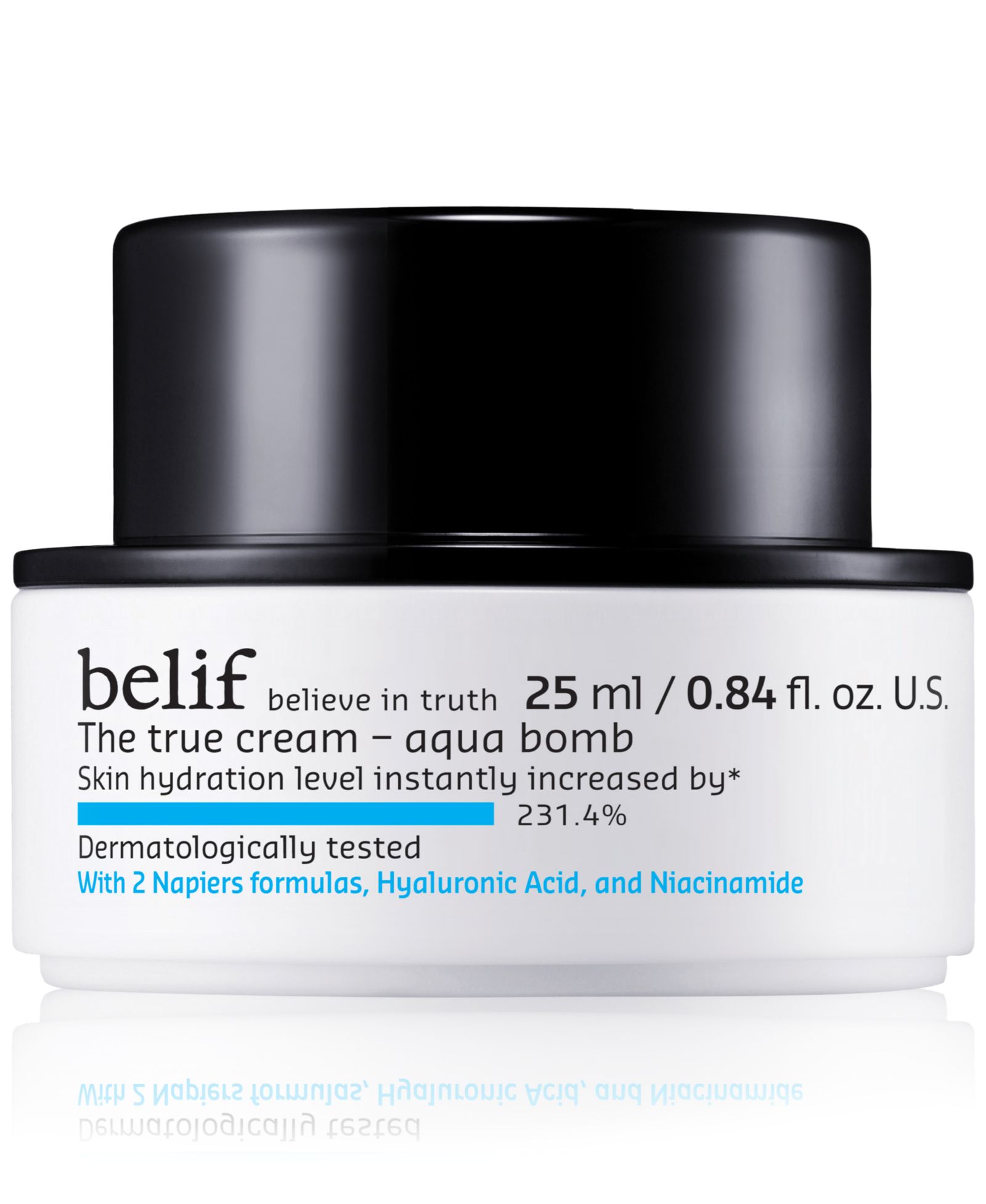 Belif The True Cream Aqua Bomb с гиалуроновой кислотой, ниацинамидом и скваланом - Travel Size
