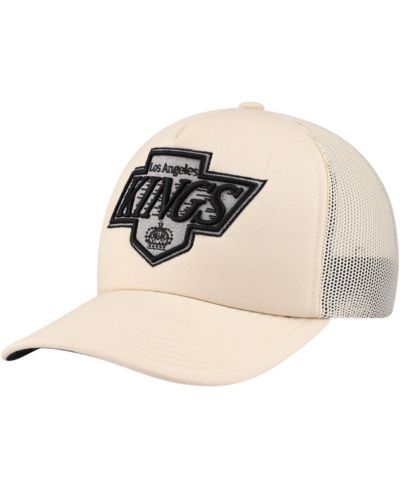 Кепка Mitchell & Ness Men's Cream Los Angeles Kings Foam Front Trucker