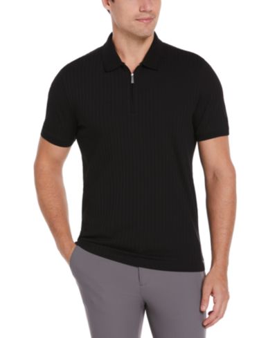 Perry Ellis Men's Quarter-Zip Polo Shirt