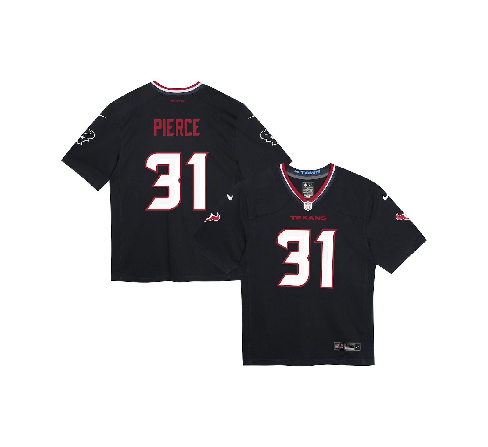 Детская игровая джерси Nike Dameon Pierce Navy Houston Texans