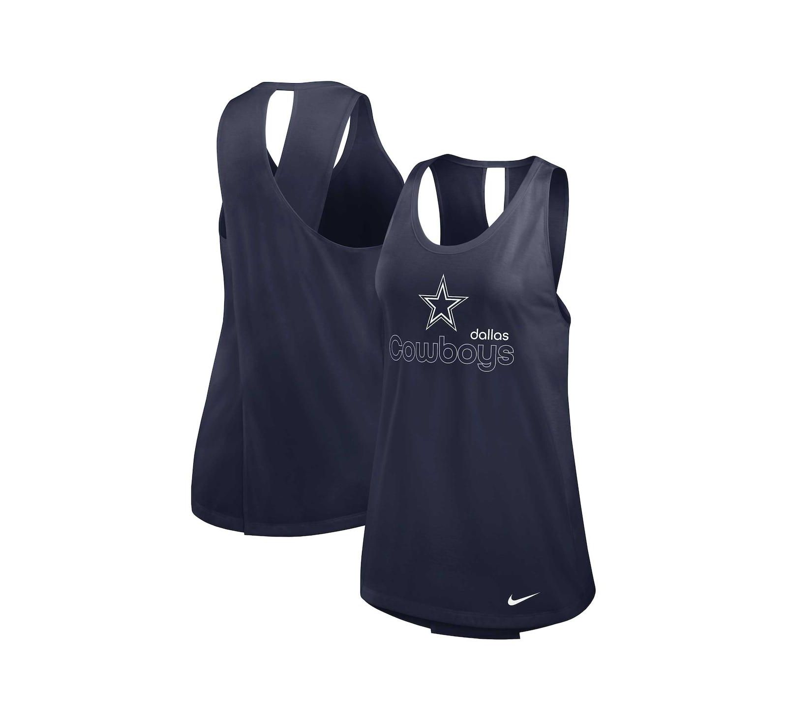 Nike Women's Navy Dallas Cowboys Plus Size Performance Tank Top
