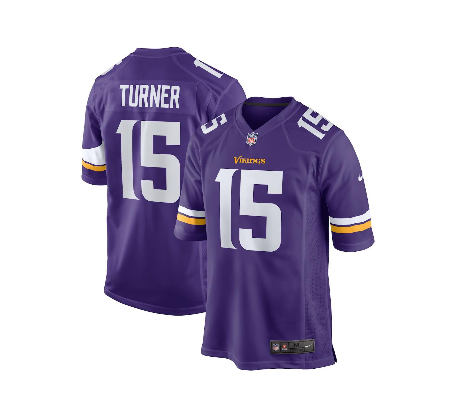 Мужская игровая джерси Nike Minnesota Vikings 2024 NFL Draft First Round Pick, фиолетовый