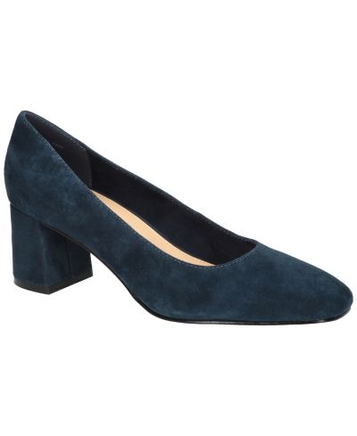 Navy Kidsuede Leather