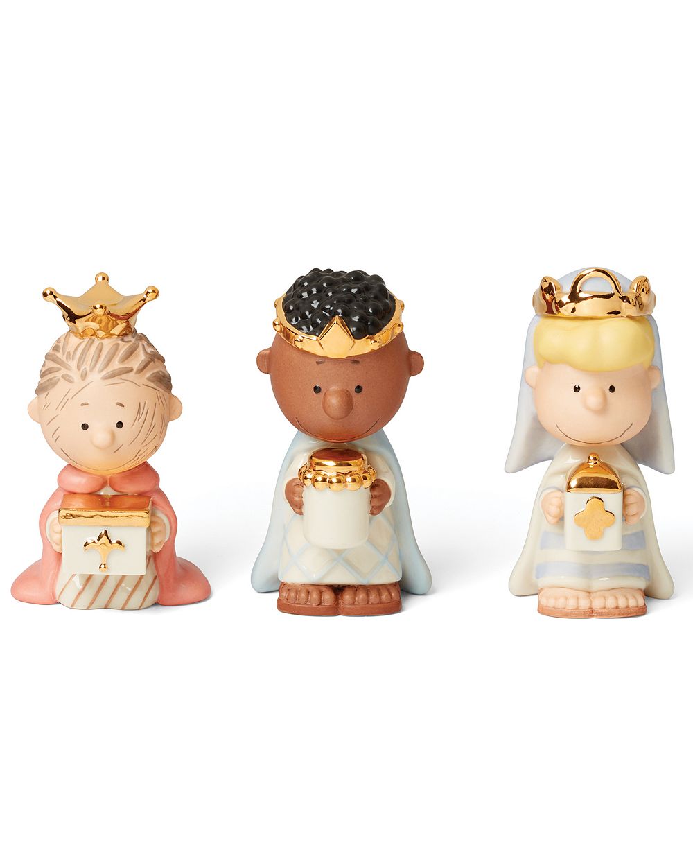 Lenox фигурки трех волхвов из серии Peanuts Christmas Pageant
