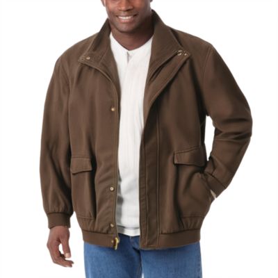 KingSize Men's Microsuede Bomber Jacket