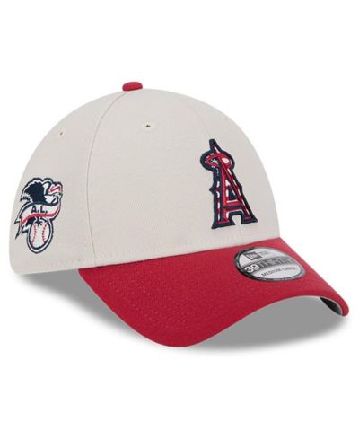 New Era Men's Red Los Angeles Angels 2024 Fourth of July 39THIRTY Flex Hat