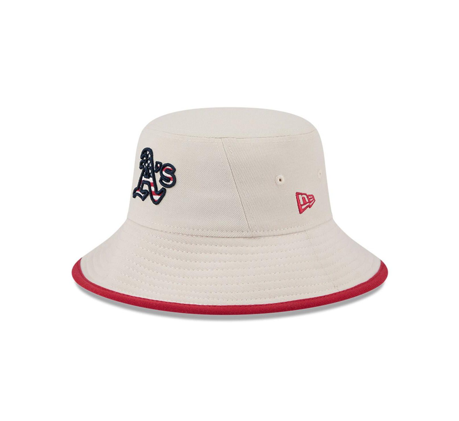 Мужская панама New Era Oakland Athletics 2024 Fourth of July