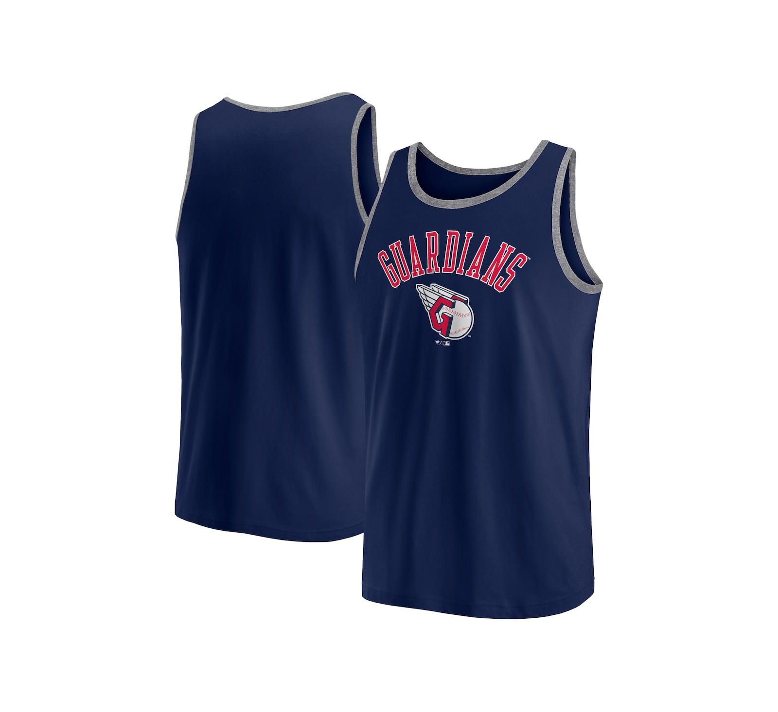 Мужской майка-алкоголичка Fanatics Navy Cleveland Guardians Bet Tank Top