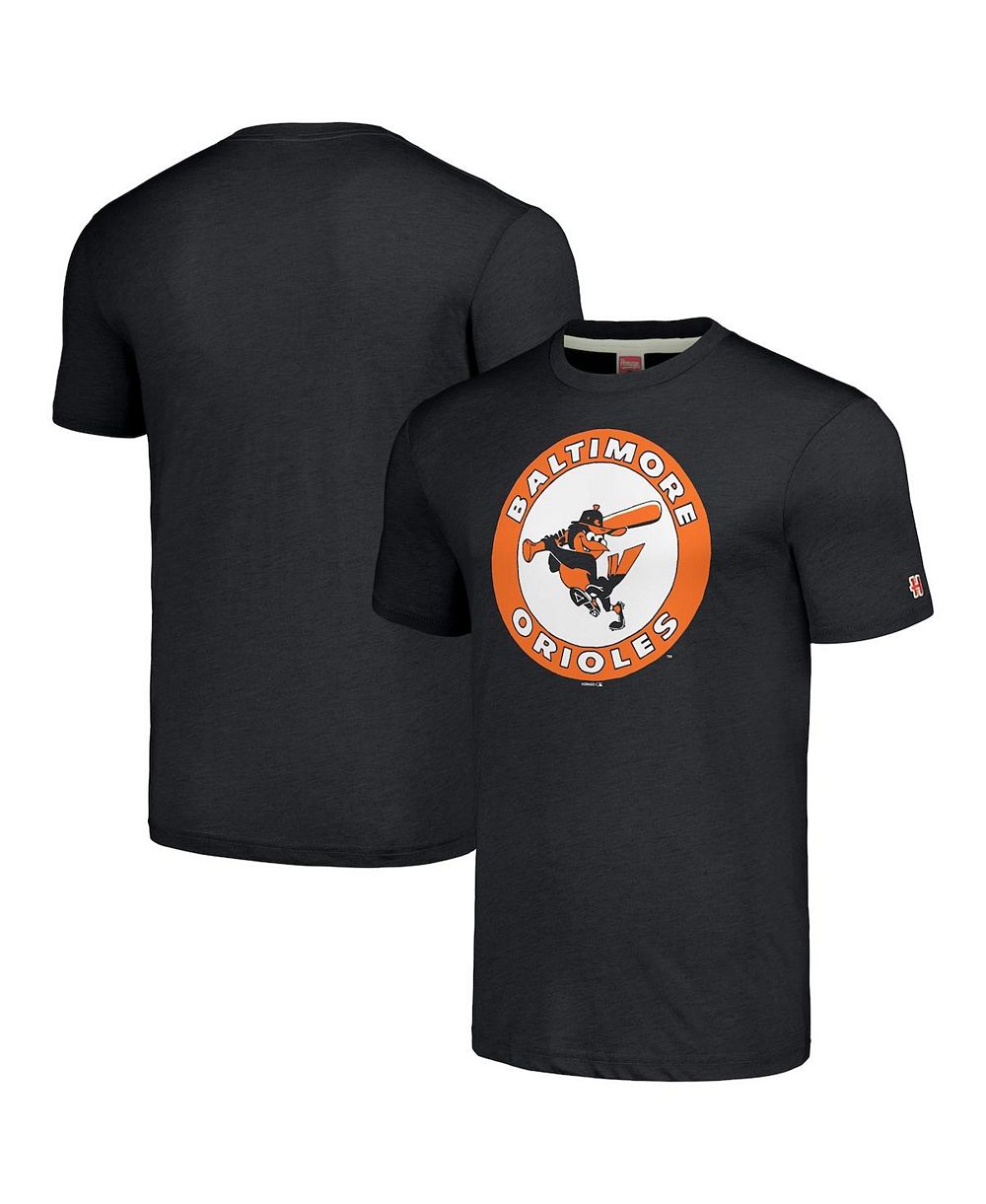 Мужская футболка Homage Charcoal Baltimore Orioles Cooperstown Collection Hand-Drawn Logo Tri-Blend