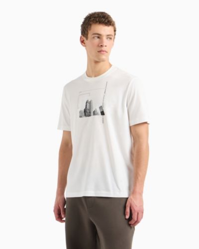 Мужская футболка A|X Armani Exchange Short Sleeve Crewneck Building Graphic