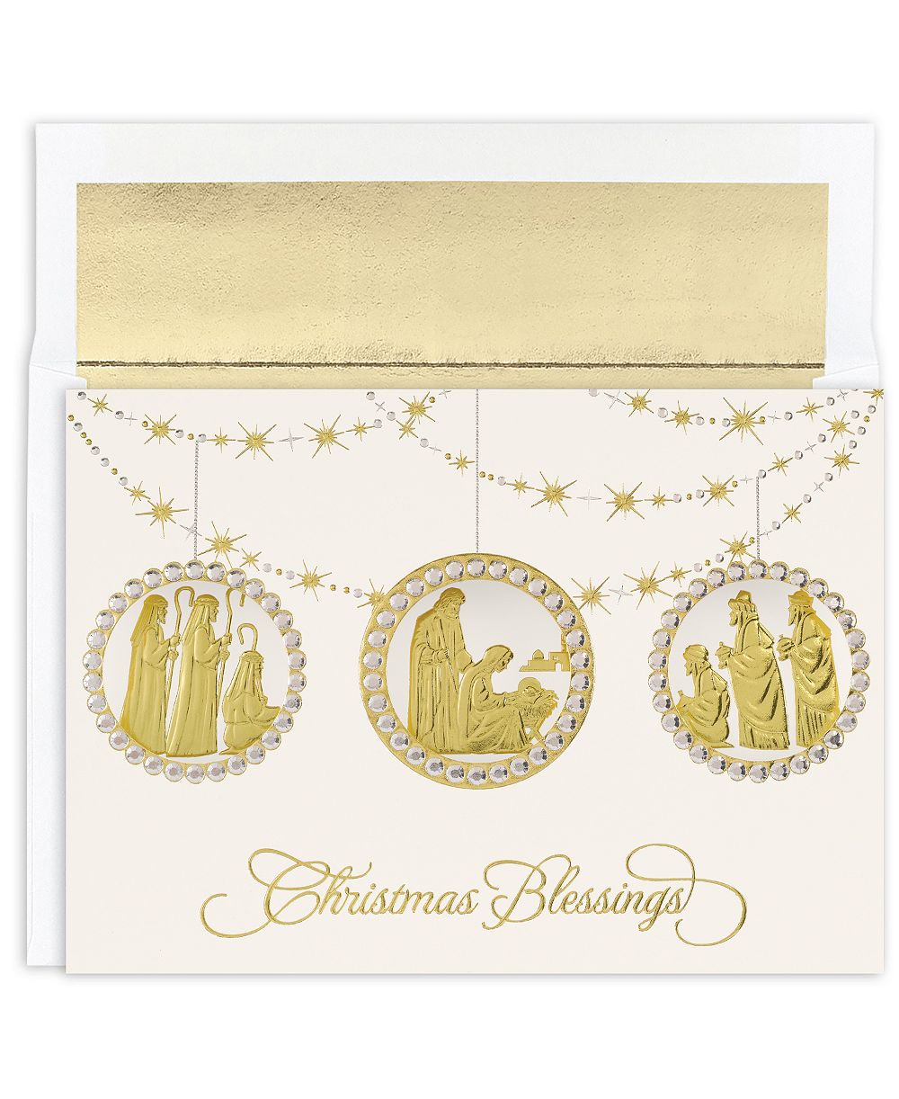 Masterpiece Studios Рождественские украшения Nativity Holiday Boxed Cards
