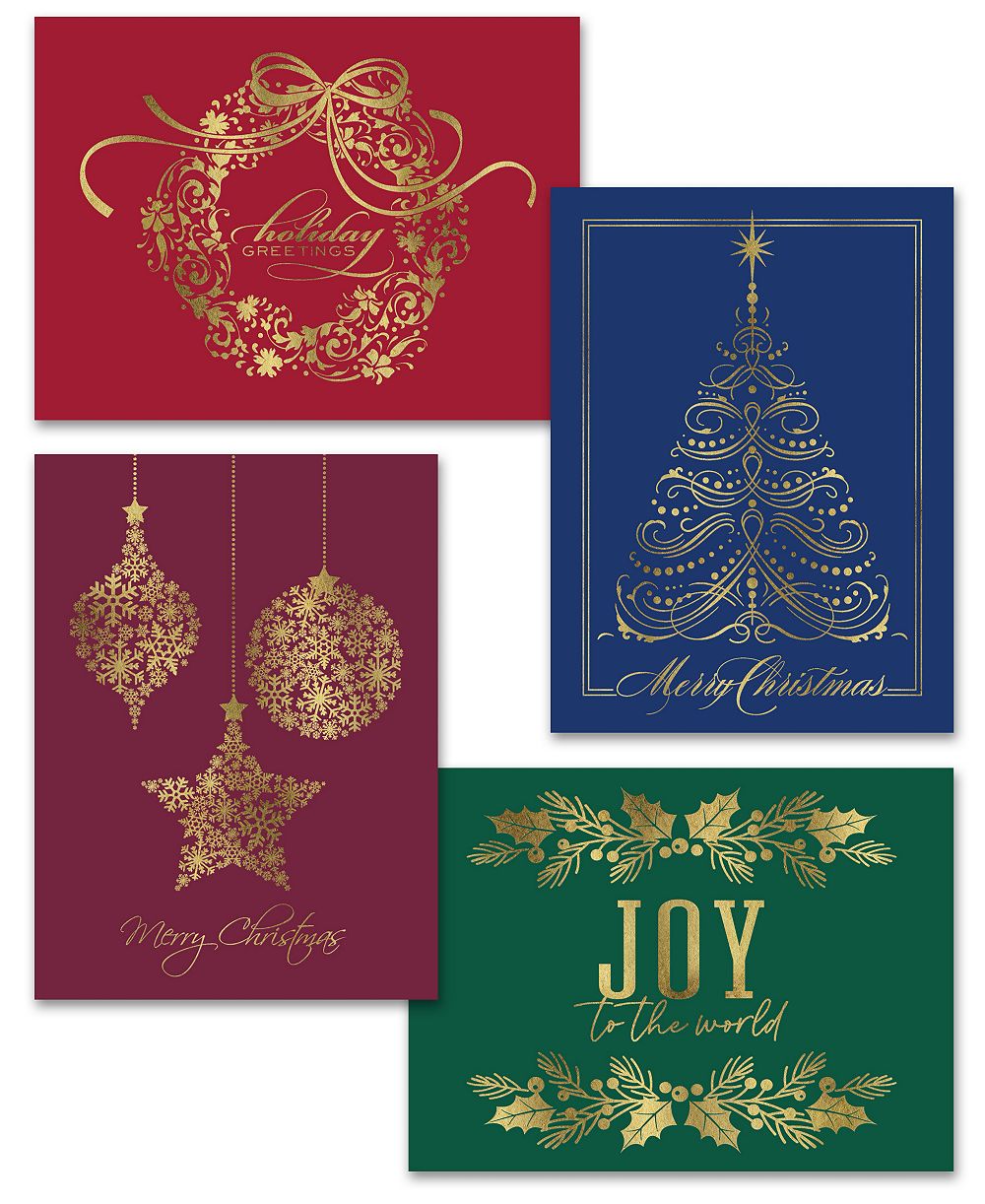 Masterpiece Studios Набор праздничных открыток Holiday Gold Assortment