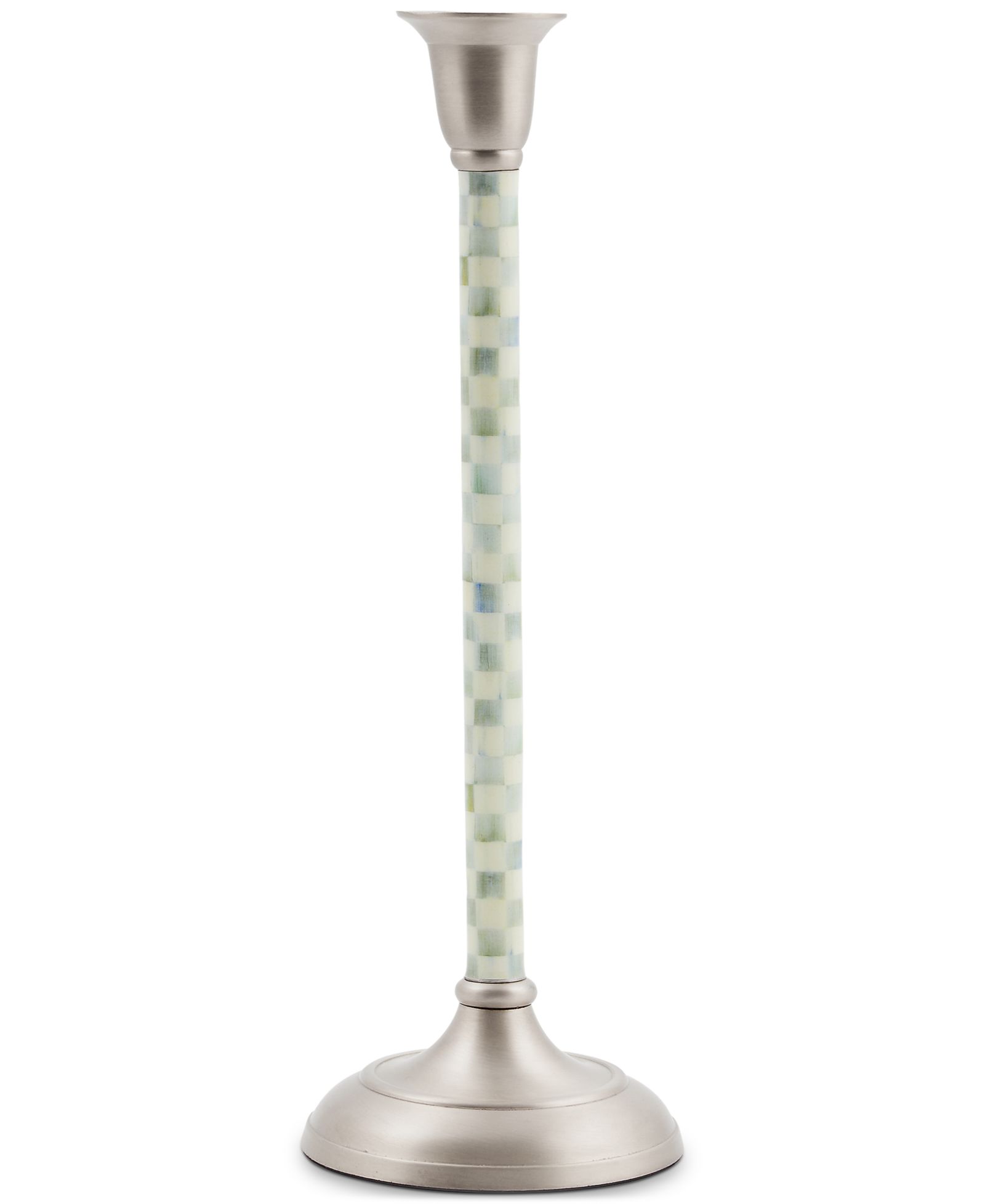 Большой подсвечник MacKenzie-Childs Sterling Check