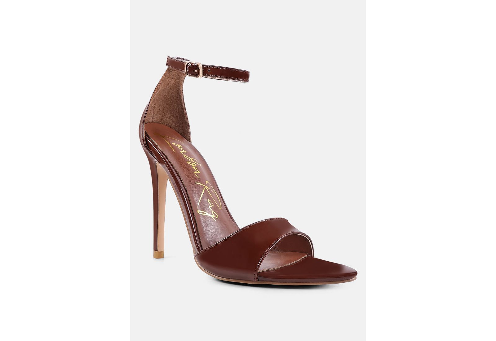 London Rag Women's New Flame Ankle Strap Stiletto Heel Sandals