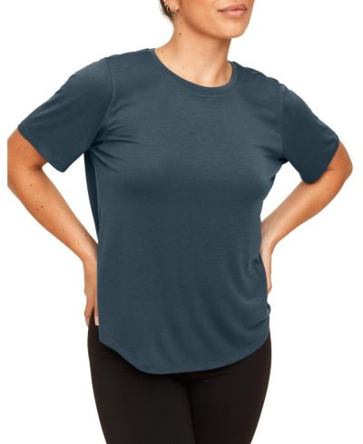 Adore Me Women's Molly Short Skeeve Soft Knit Fabric T-shirt