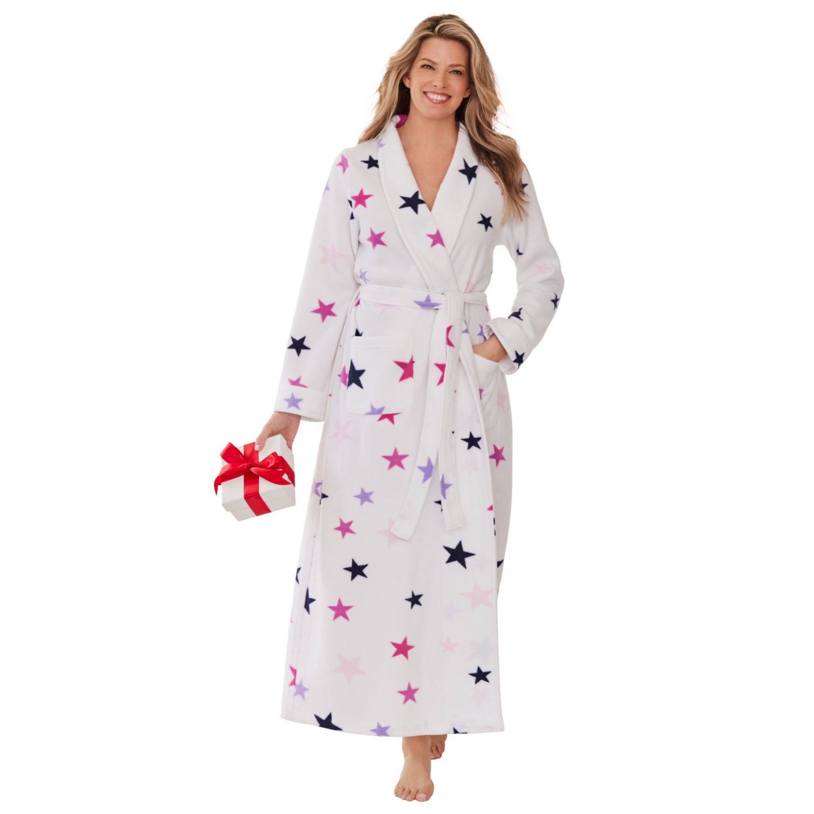 Dreams & Co. Women's Dreams and Co. Plush Wrap Robe