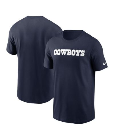 Мужская футболка Nike Navy Dallas Cowboys Primetime Wordmark Essential
