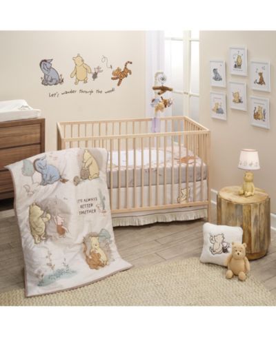 Lambs & Ivy комплект постельного белья для детской кроватки Disney Pooh Bear