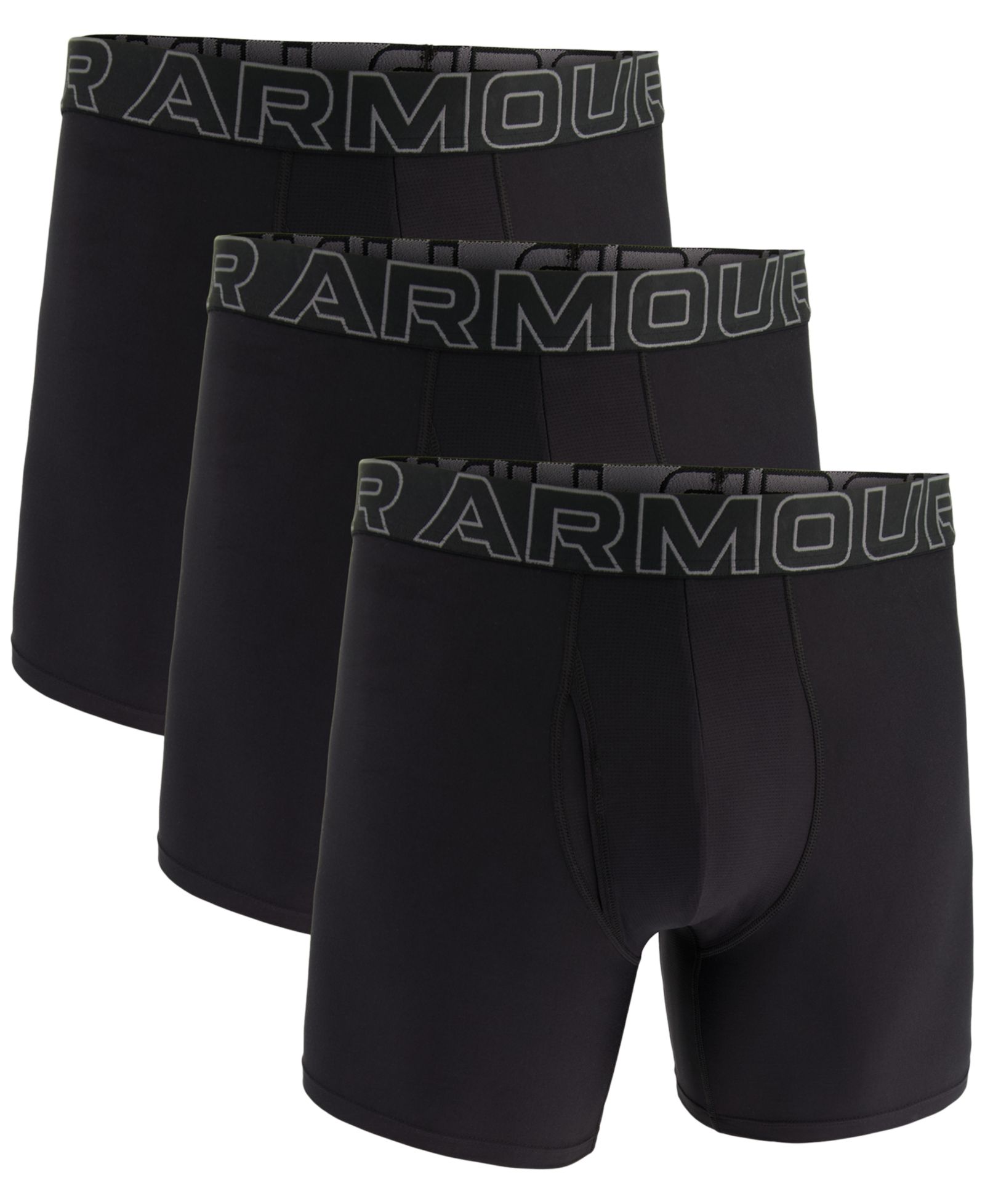 Under Armour Мужские боксеры-брифы Performance Tech Solid, 3 шт., 6"