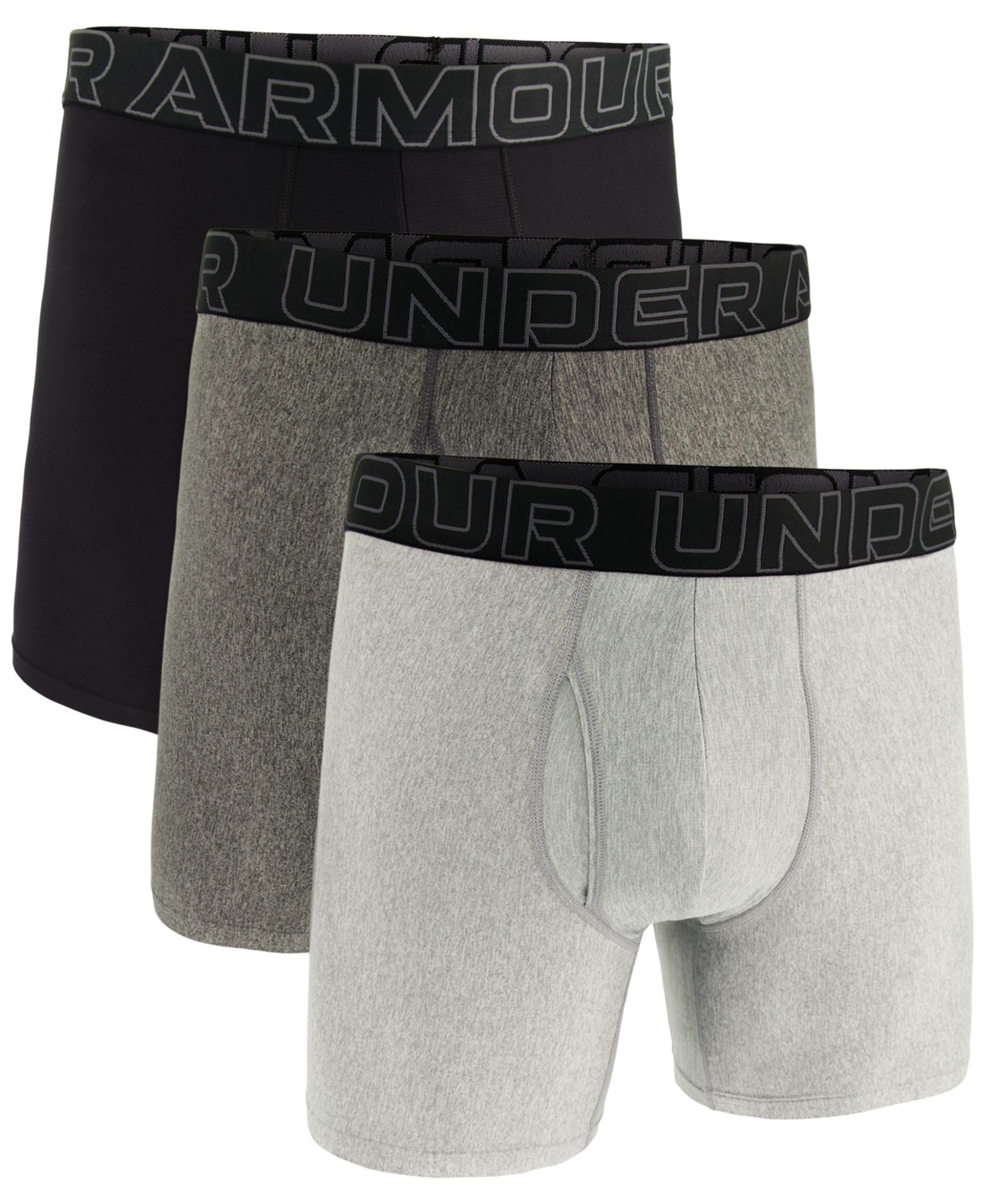 Under Armour Мужские боксеры Performance Tech Solid 6" в наборе 3 шт.