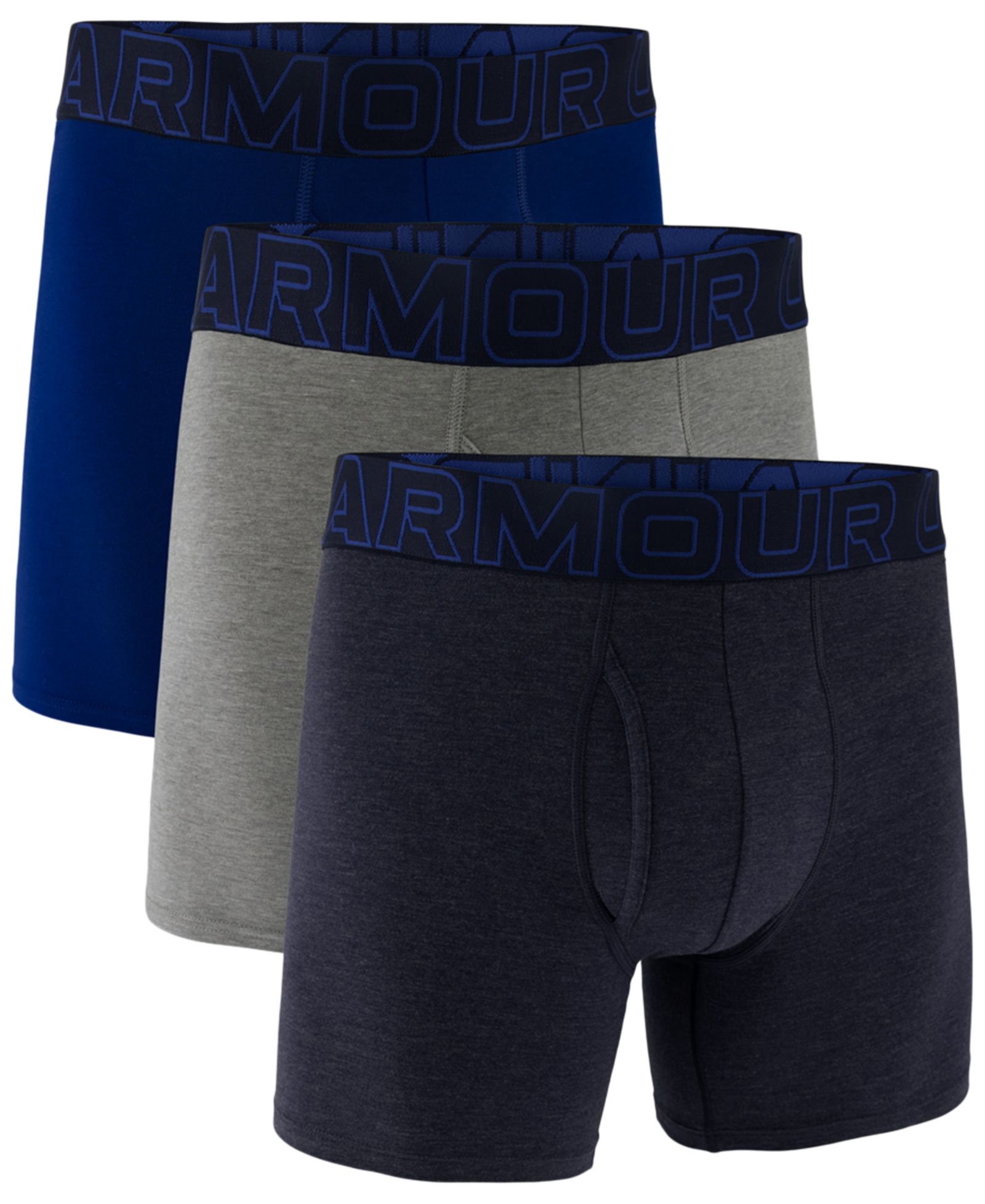 Under Armour Мужские боксеры-брифы Performance Solid 6" (набор из 3 шт)
