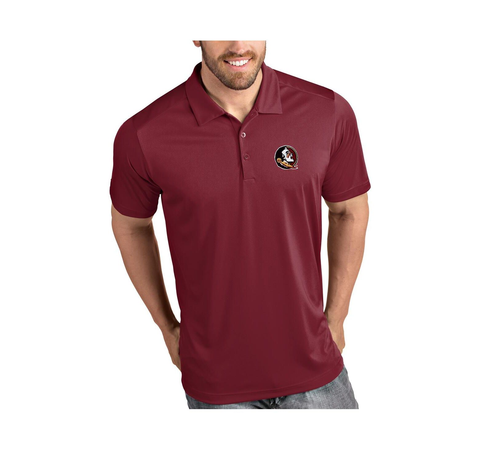 Antigua Florida State Seminoles Tribute Polo - Garnet