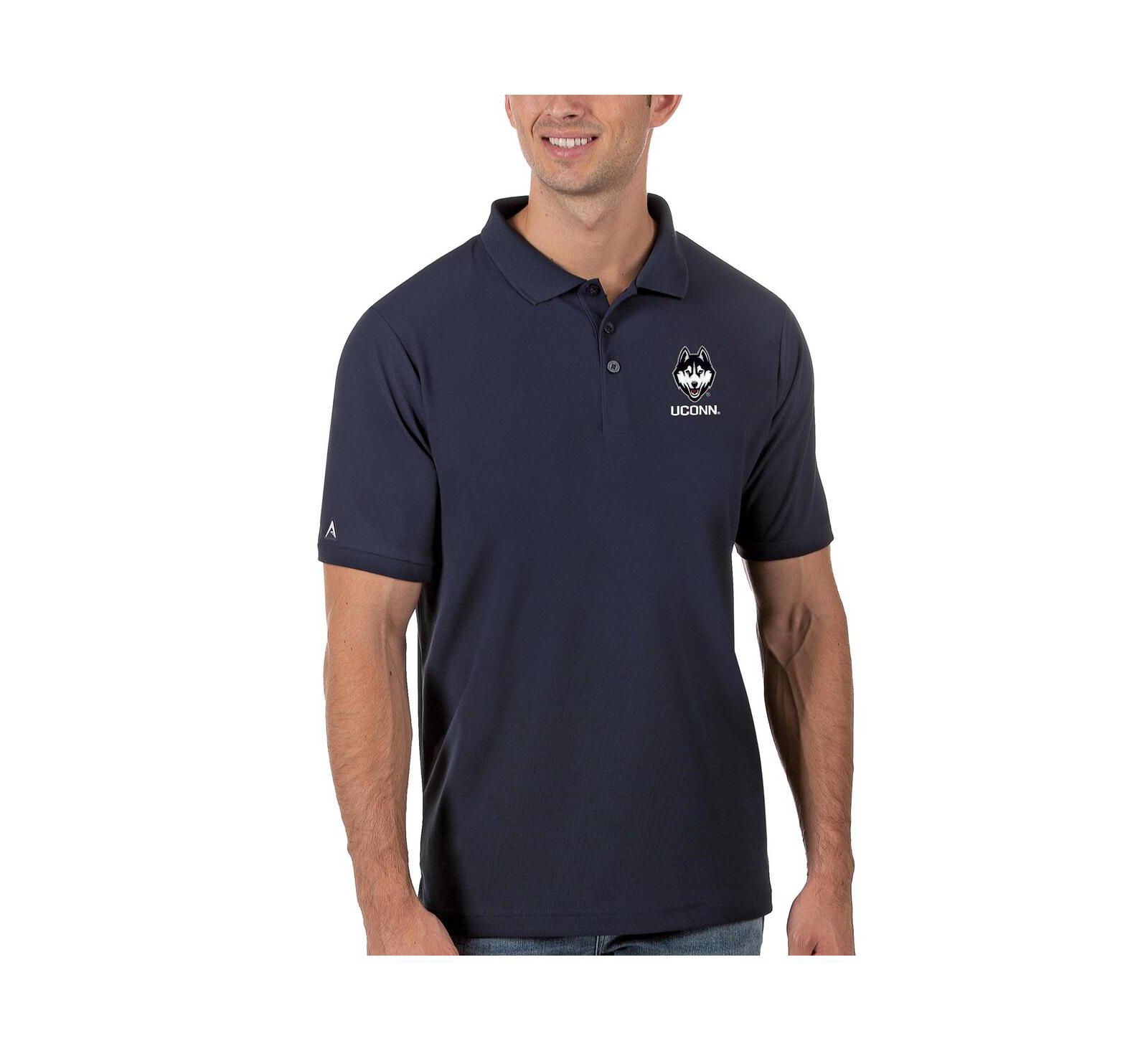 Мужское поло Antigua Navy UConn Huskies Legacy Pique