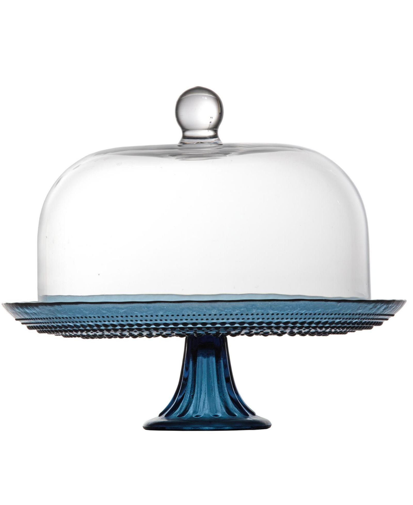 Fortessa Jupiter Cornflower 13" Cake Stand and Dome Set