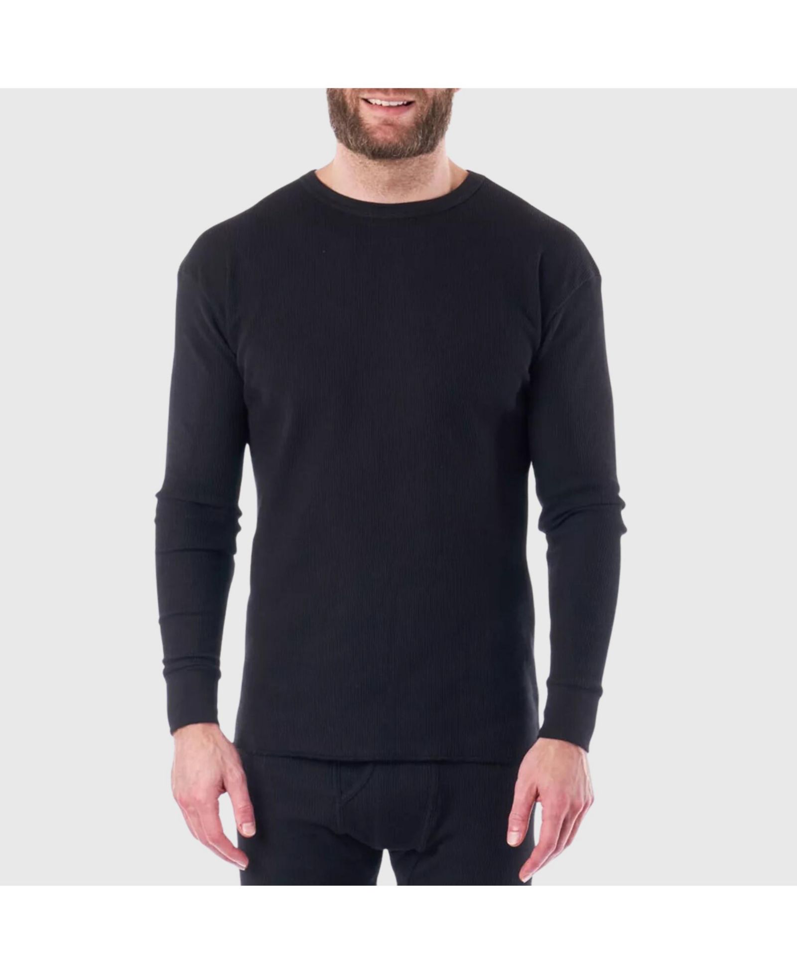 Alpine Swiss Men's Thermal Long Sleeve Top Waffle Knit Shirt Base Layer Underwear