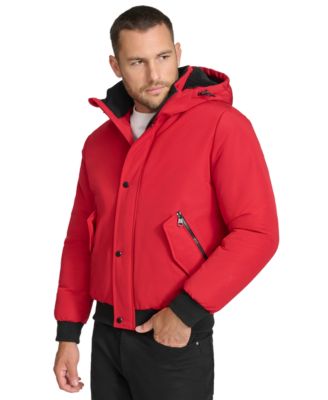 Мужская парка Calvin Klein Arctic Faille Bomber с капюшоном на подкладке Sherpa