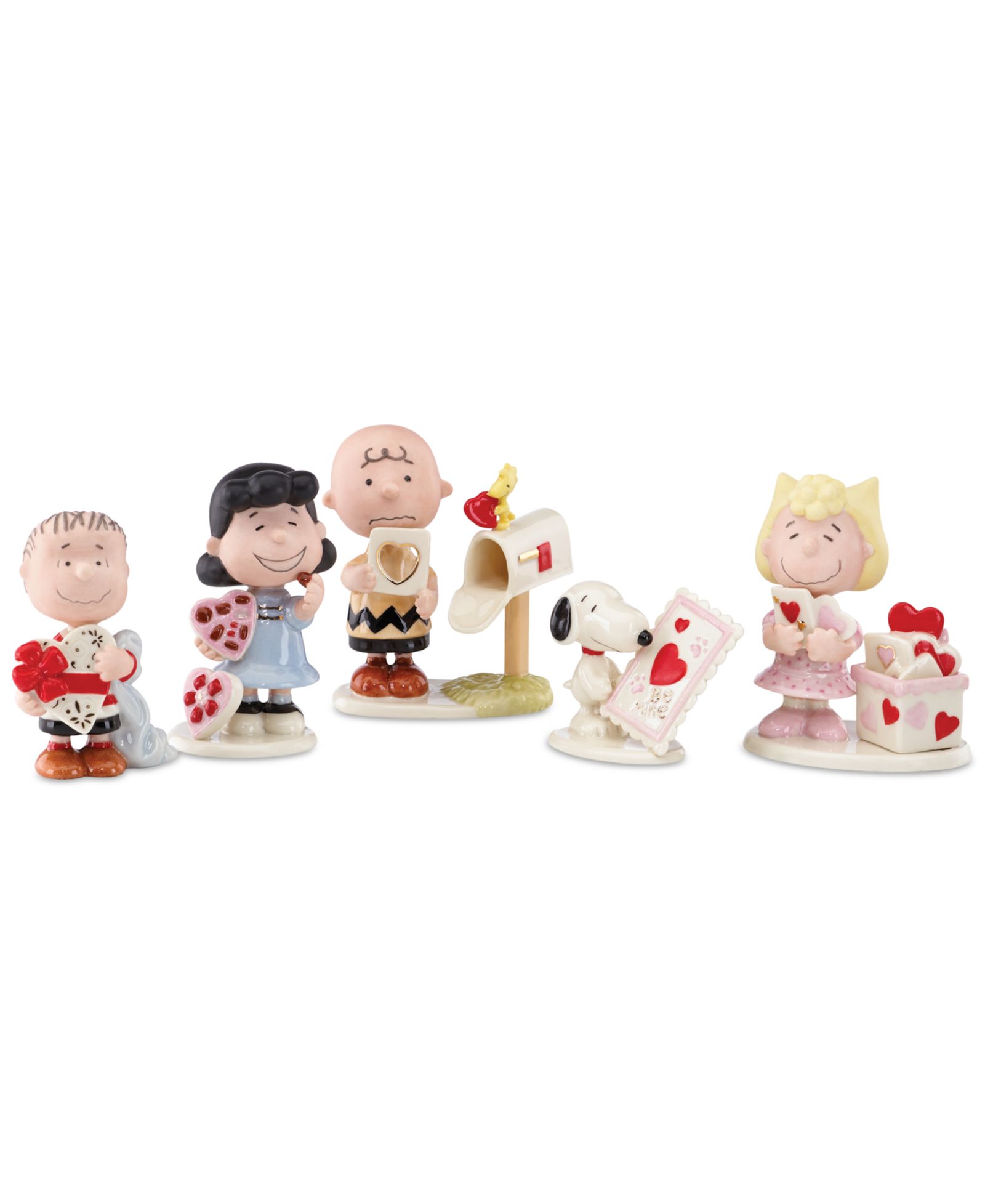 Набор фигурок Lenox Peanuts 5-Piece Valentine's Day
